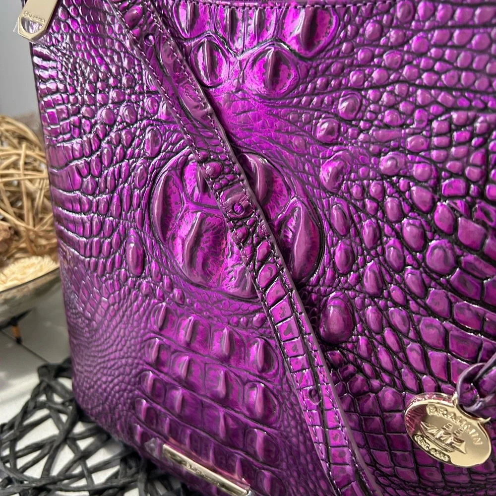 🦄 💜 Brahmin Katie Purple Potion Crossbody and Credit Card Holder NWT